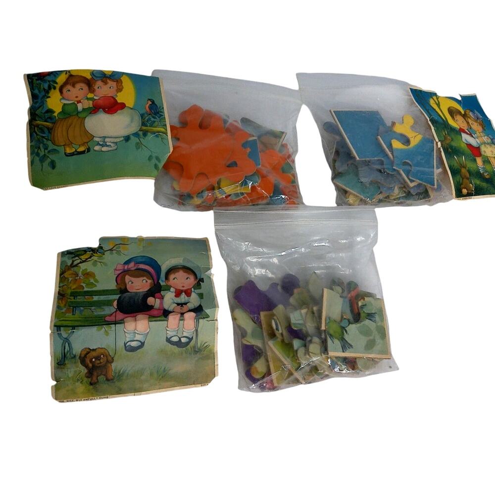 Antique Puzzles Discovered Aint Love Grand Nice But Awfully Dumb Set of 3 READ - Picture 2 of 8